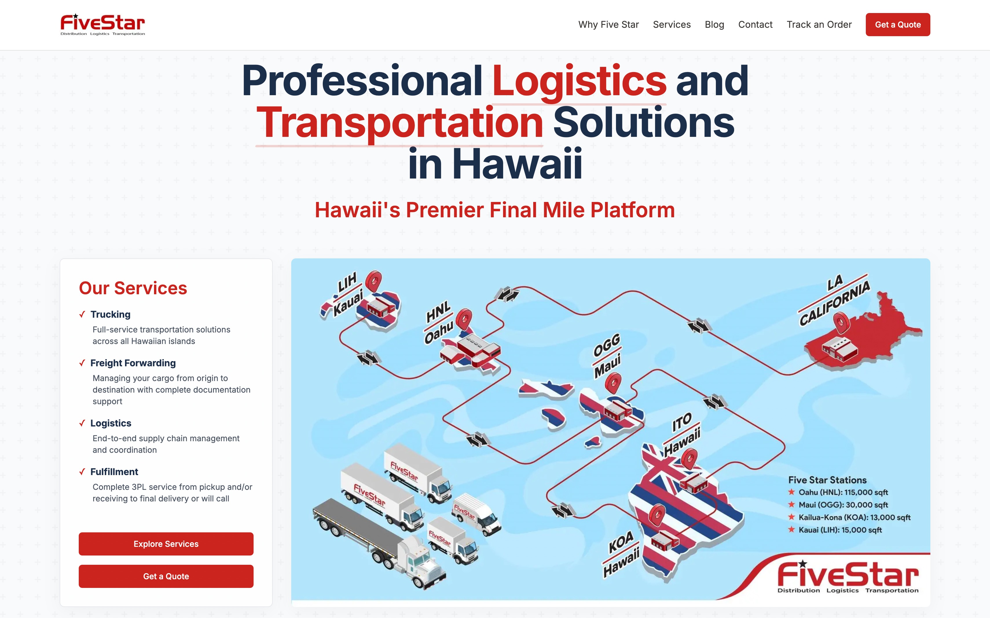 Five Star Transportation Website